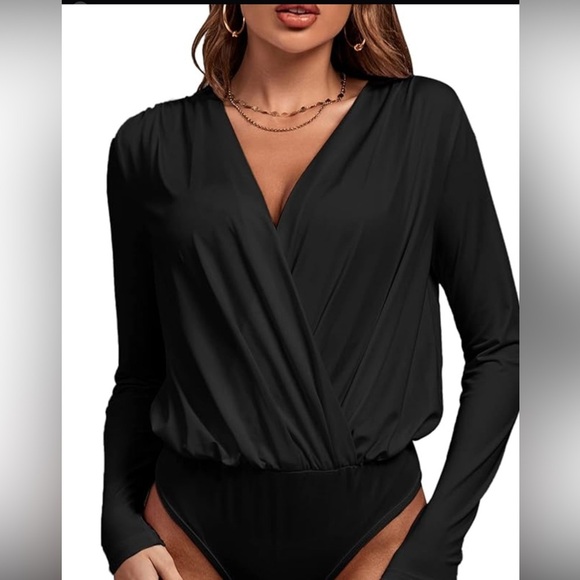 Zara Tops - Zara Black Long Sleeve Bodysuit